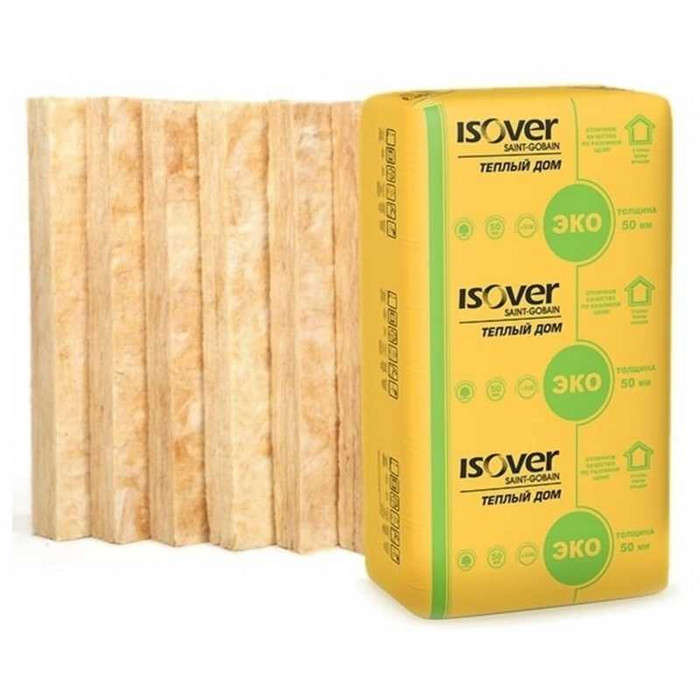 Утеплитель Isover Изовер Тёплый Дом Плита 50х610х1170 в Рябово